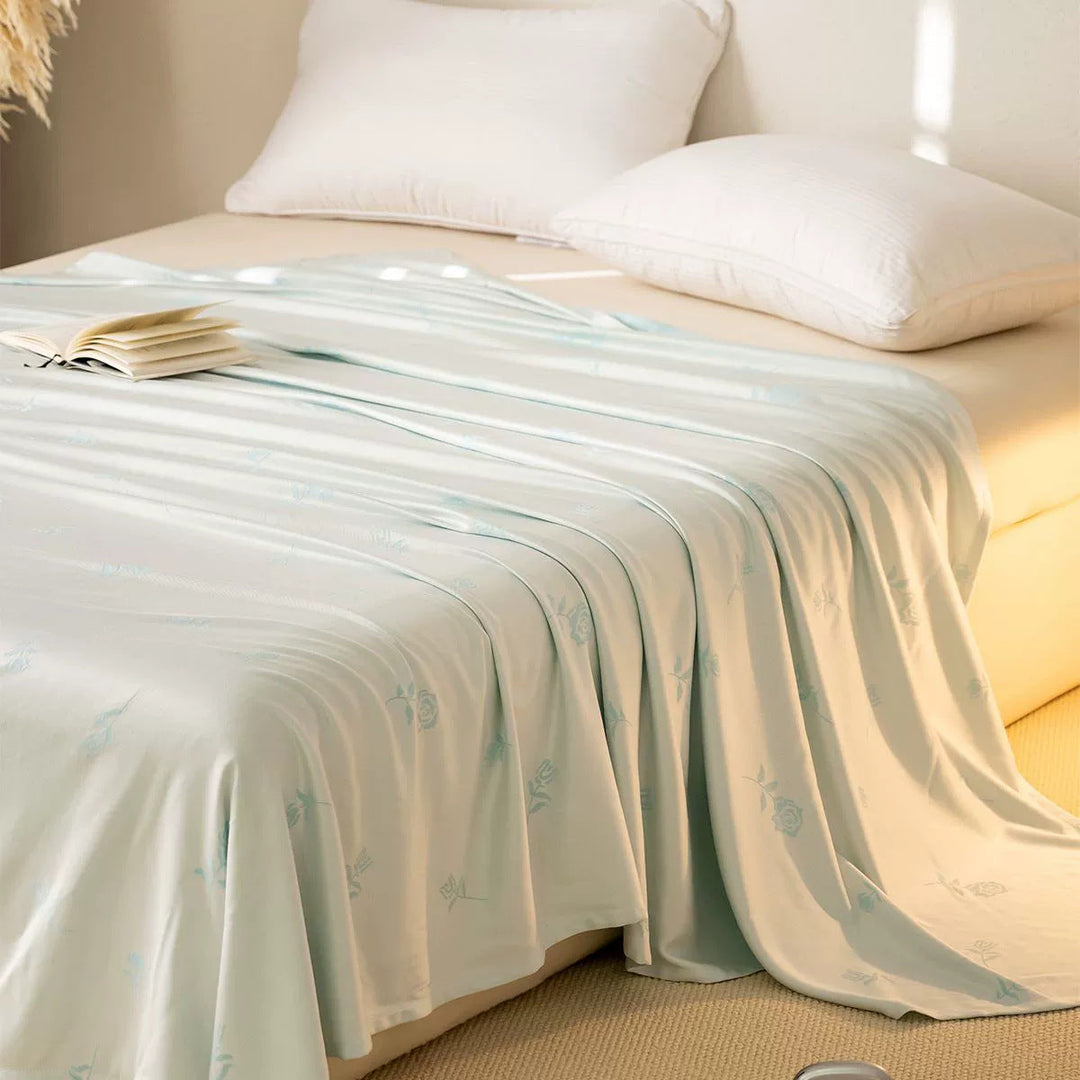 Women Satin Bedspread Bowlift