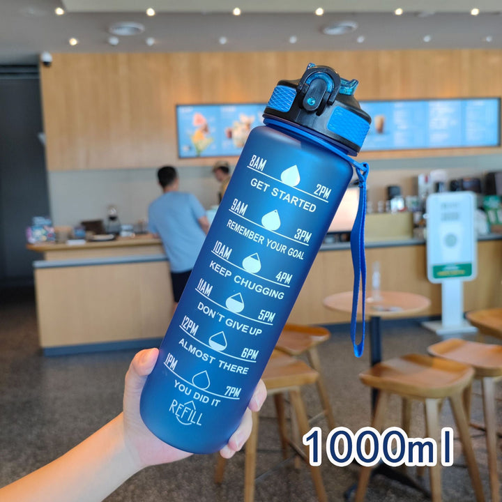 Ladies motivating water bottle with time markings Kalsten