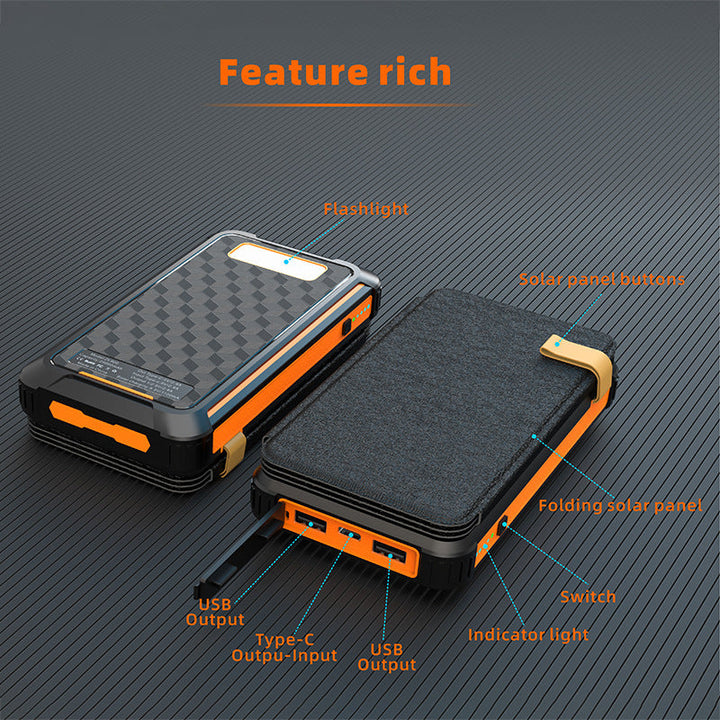 High-performance solar power bank with multi-charging options Kalsten