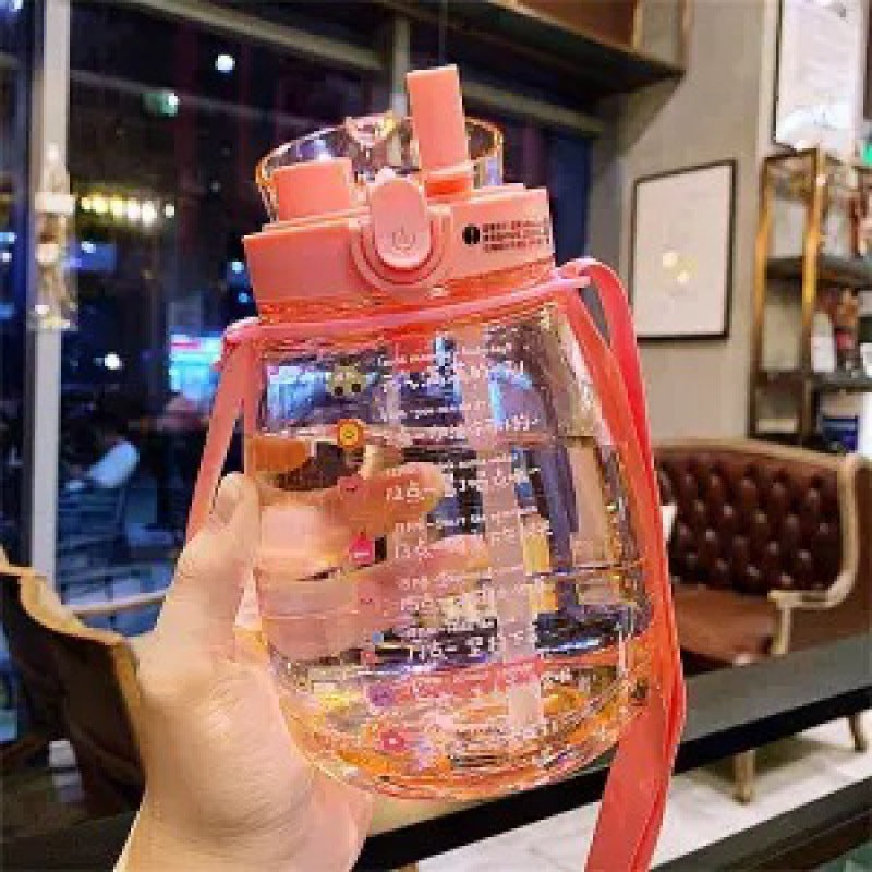 Ladies multifunctional hygiene drinking bottle with carrying strap Kalsten