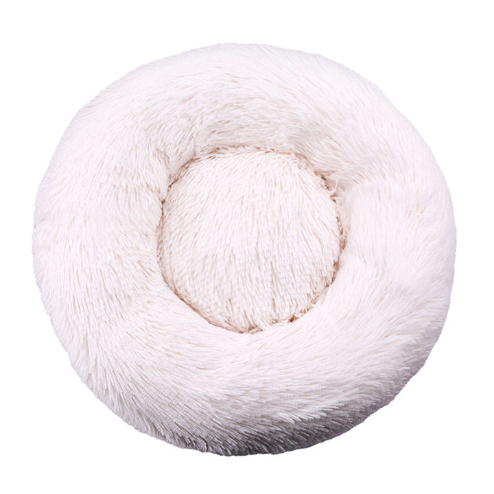 Round Plush  Nest  Dog Bed