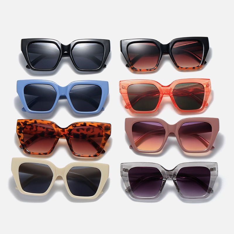 Women's Fashion Oversized Sunglasses with Animal Print Kalsten