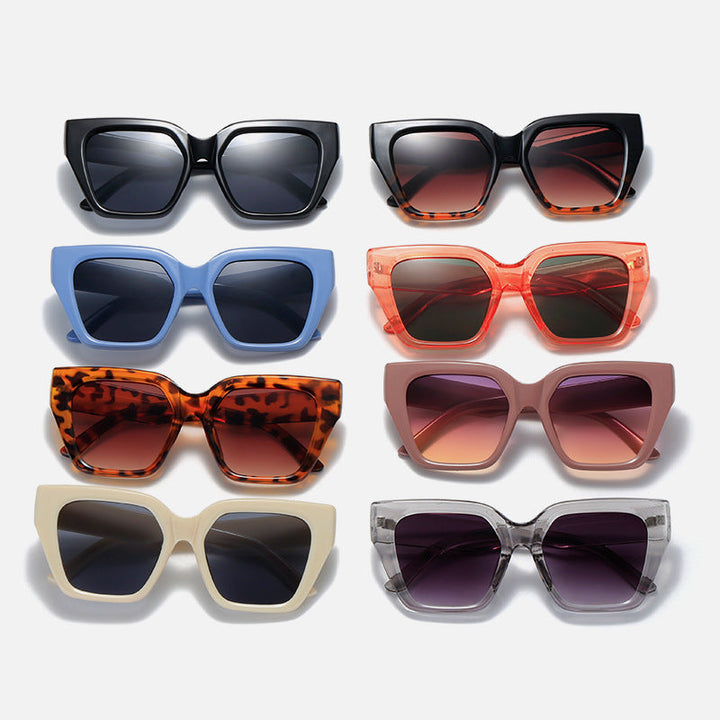 Women's Fashion Oversized Sunglasses with Animal Print Kalsten