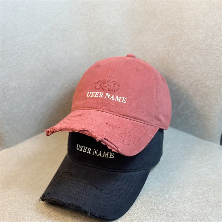 Women's Distressed Casual Adjustable Baseball Cap Kalsten