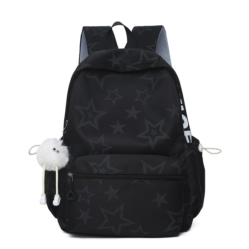 Star-Embellished Casual Backpack Kalsten