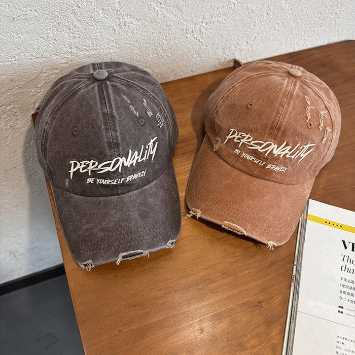 Women's Distressed Denim Adjustable Cap Kalsten