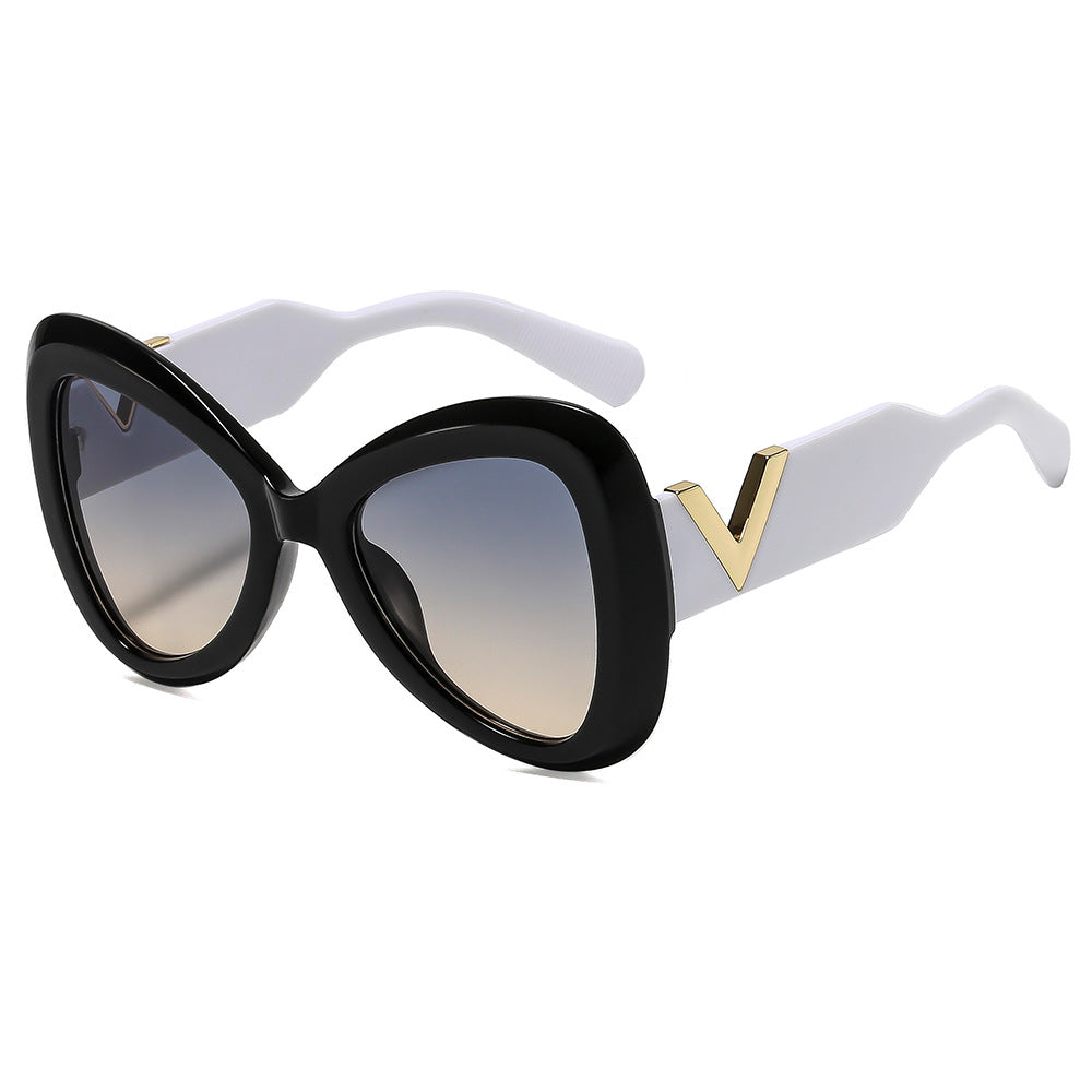 Ladies Cat-Eye Sunglasses with Luxurious Metal Accents Kalsten