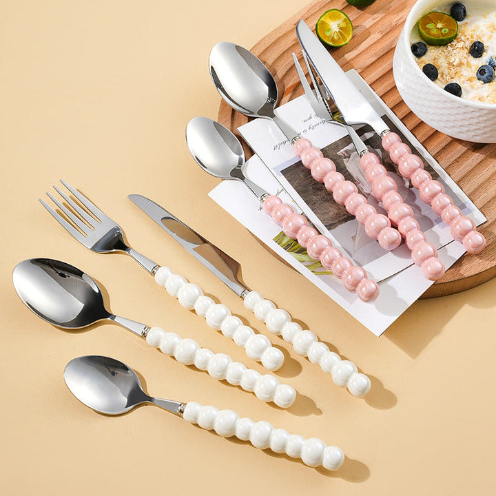 Elegant finger food fork with non-slip handle Kalsten