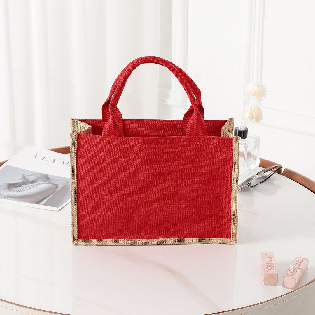 Spacious jute bag with reinforced handles Kalsten
