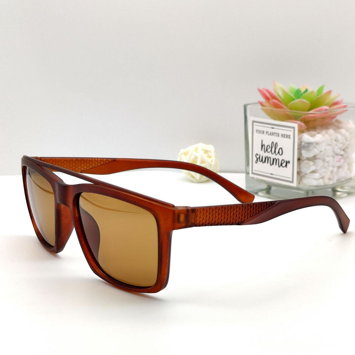 Men's trendy sunglasses with ergonomic frame and polarized lenses Kalsten