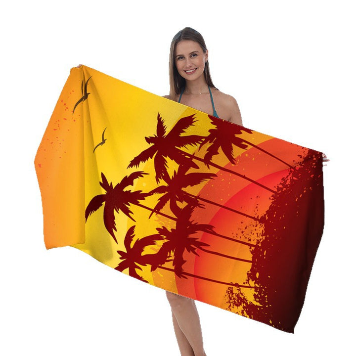 Beach towel with mirrored mandala design Kalsten
