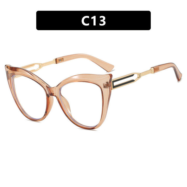 Ladies cat-eye glasses with elegant metal frame Kalsten