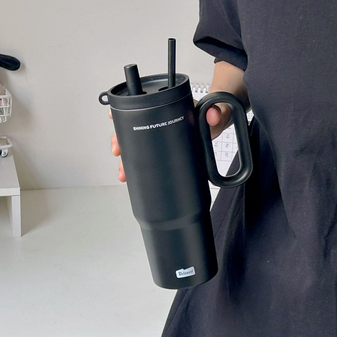 Women's thermos cup with practical double drinking system Kalsten