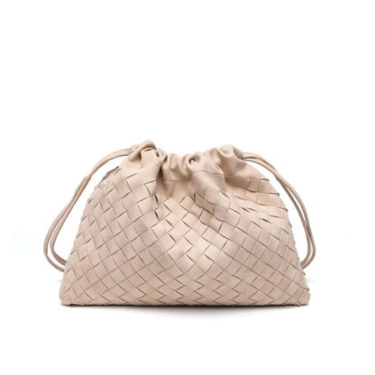 Woven Drawstring Shoulder Bag Acalora