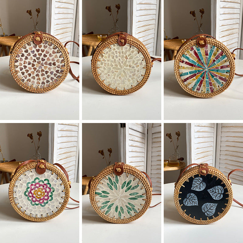 Round Bast-Handbag Acalora