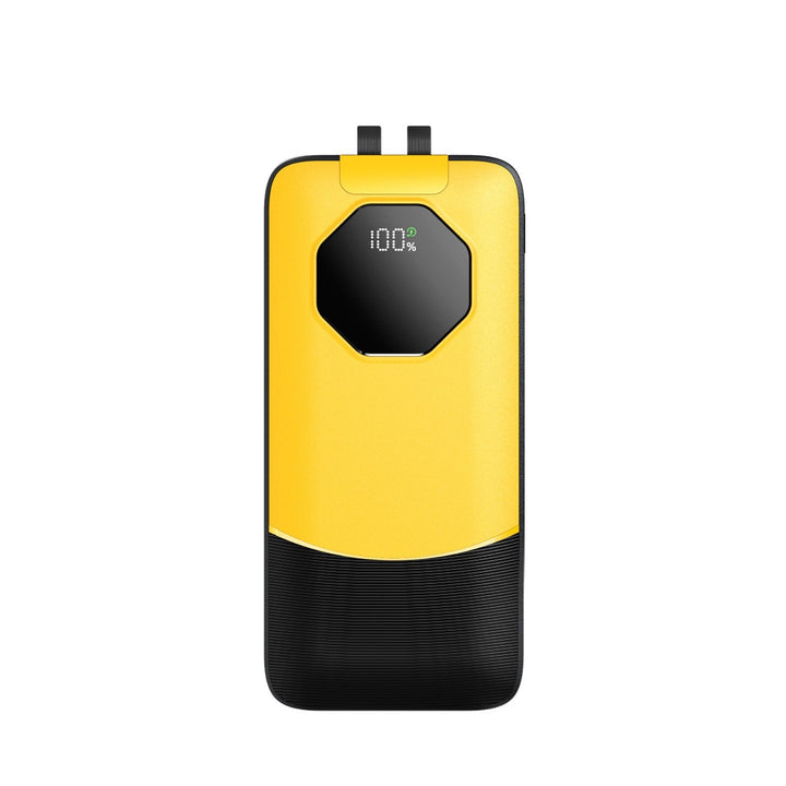 Portable power bank with water-repellent surface and digital charge status indicator Kalsten