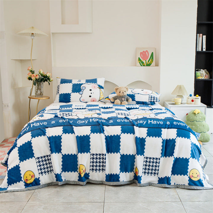 Women Patterned Blanket made of Soft Cotton Kalsten