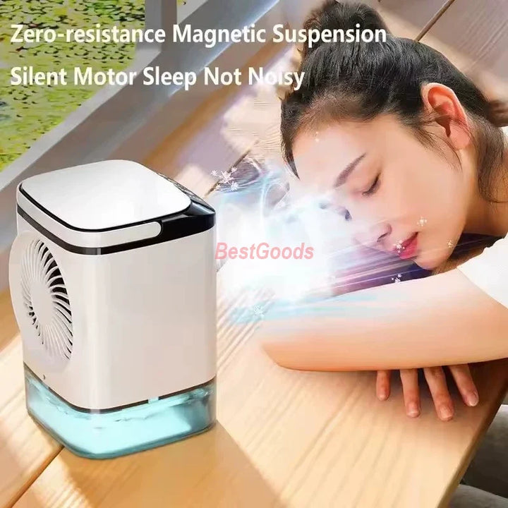 Unisex one size portable non-fogging air cooler fan with large water tank and three-speed motor Kalsten