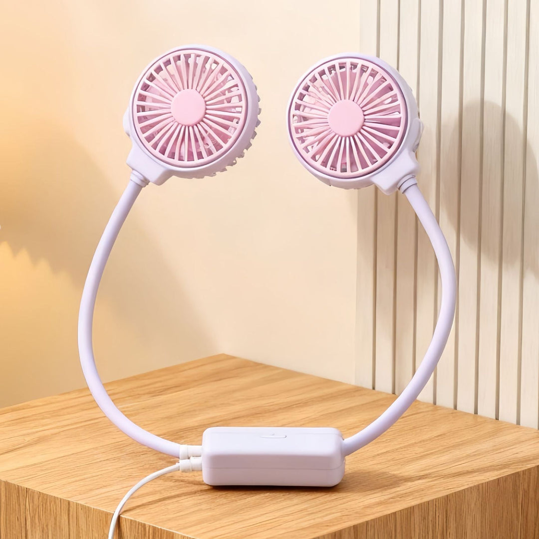 Women's Portable Neck Fan with Dual Vent Technology Kalsten