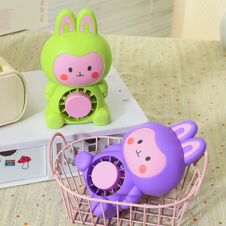 Women's Portable Mini Fan with Cute Bunny Design Kalsten