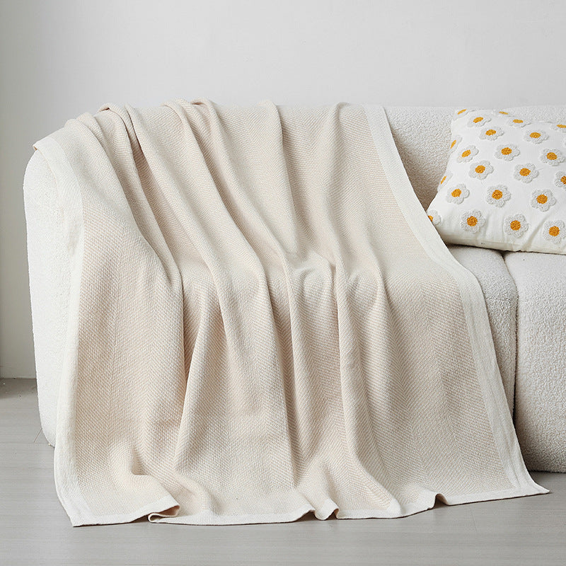 Women's Elegant Snuggle Blanket made of Soft Knit with Geometric Pattern Kalsten