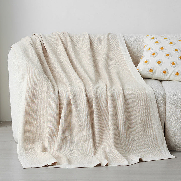 Women's Elegant Snuggle Blanket made of Soft Knit with Geometric Pattern Kalsten
