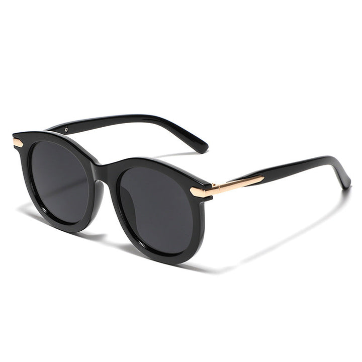 Women's fashionable sunglasses with transparent frame and golden accents Kalsten