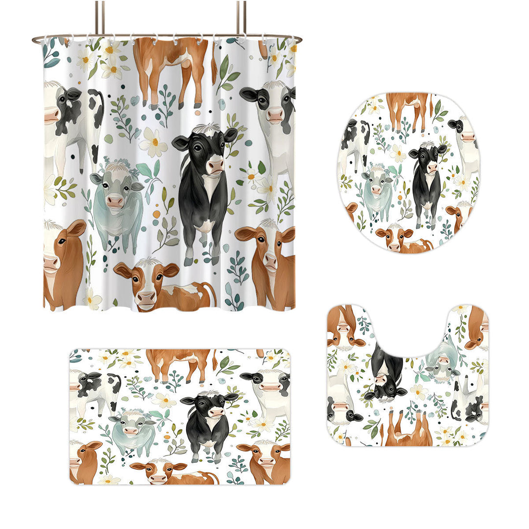 Cartoon Lamb-Themed Bathroom Décor Set Kalsten