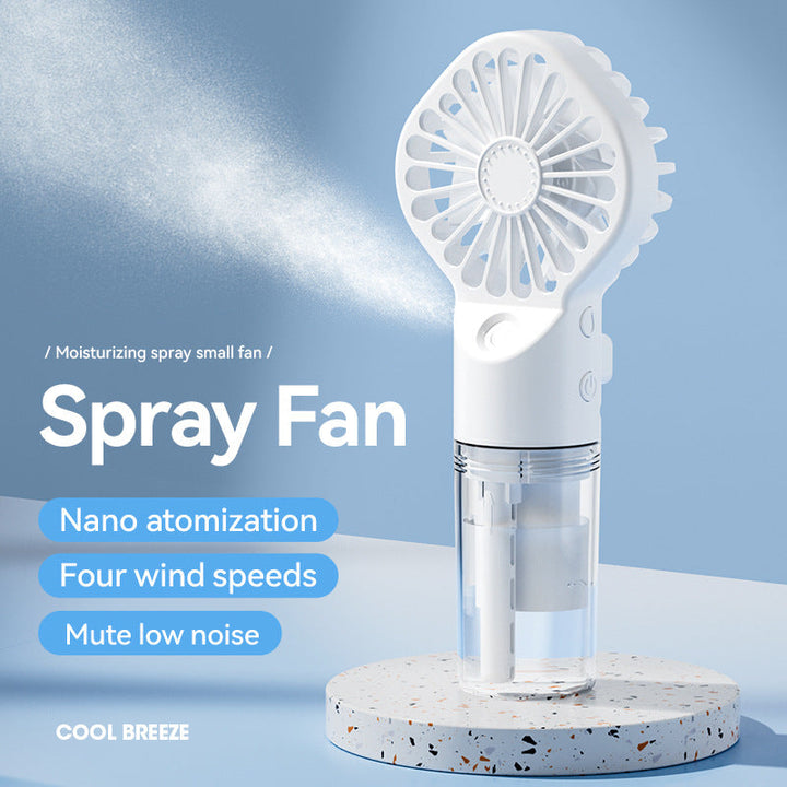 Cooling handheld misting fan with nano-atomizing water reservoir Kalsten