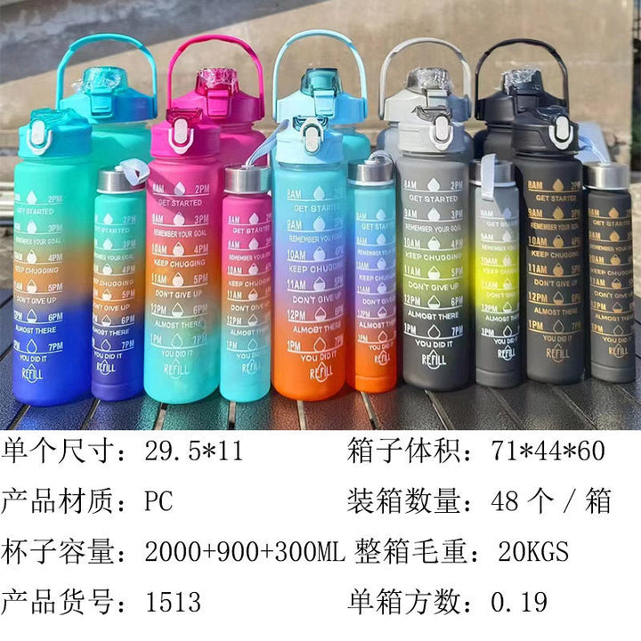 Unisex Motivating Water Bottle with Time Markings Kalsten