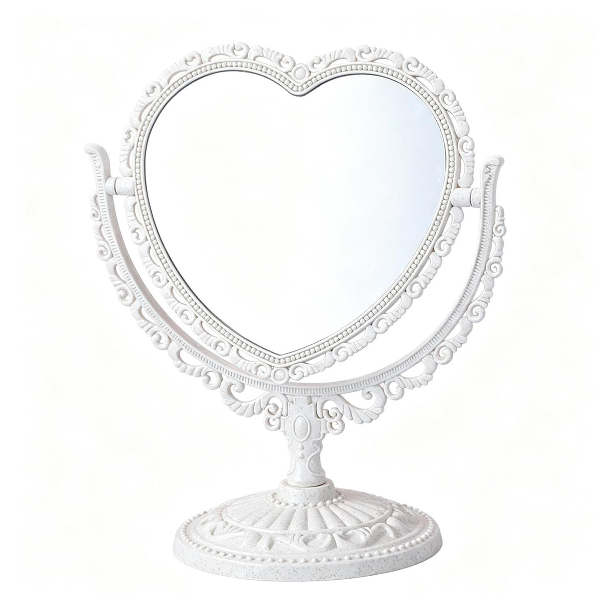 Heart-Shaped Tabletop Vanity Mirror