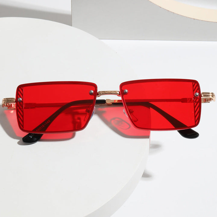 Ladies Elegant Square Sunglasses with Refined Frame Accents Kalsten