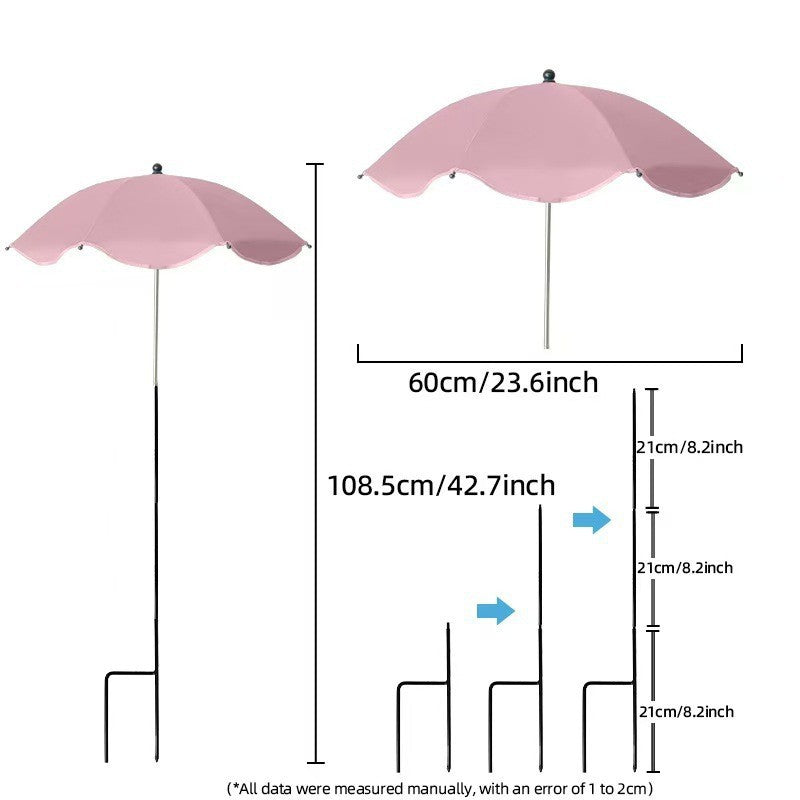 Women's sun protection umbrella with flexible tripod Kalsten