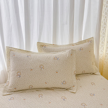 Flower Print Pillowcase Set