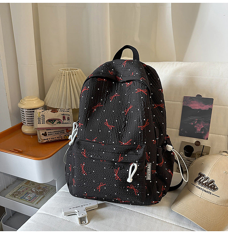 Cute Bow-Embellished Backpack Kalsten