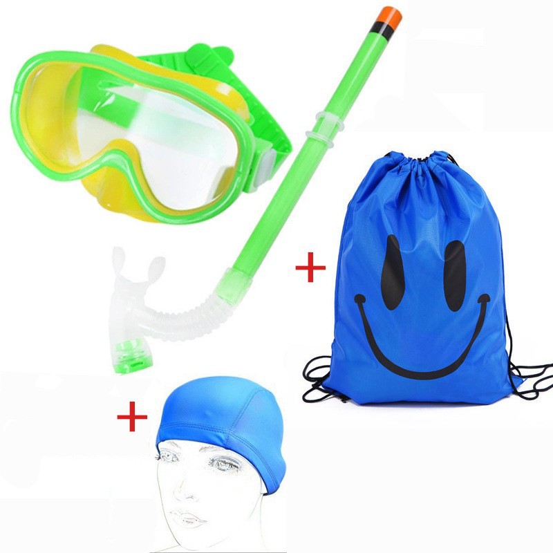 Diving goggles set with breathable snorkel and waterproof backpack Kalsten