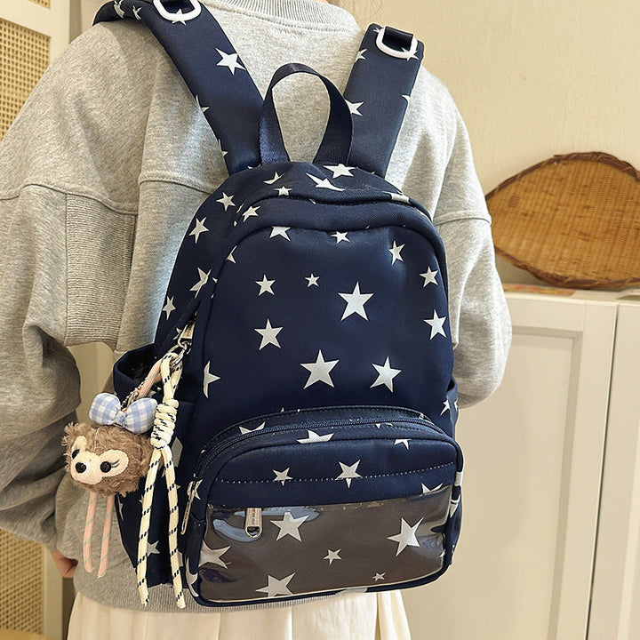 Star-Print Multi-Pocket Backpack Kalsten