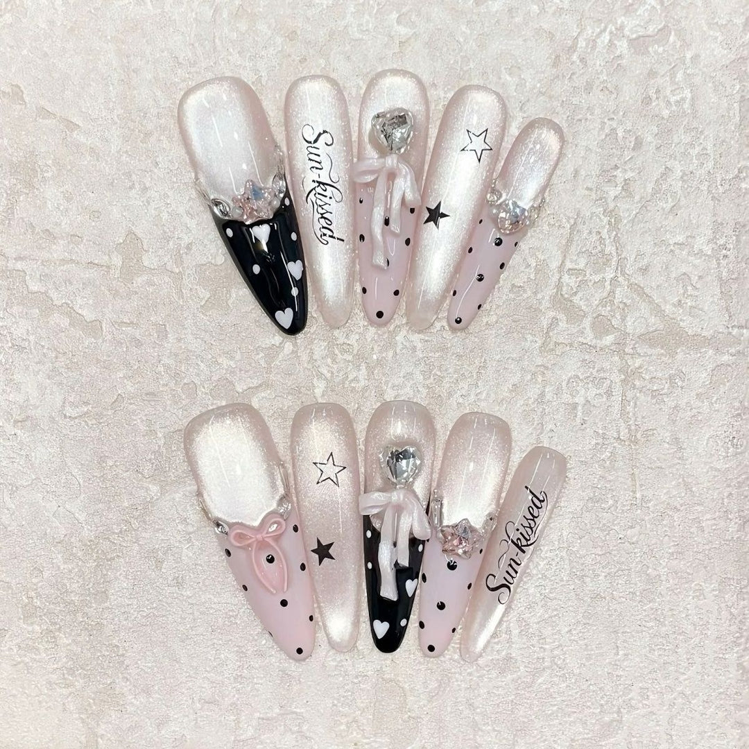Glamorous Decorative Press-On Nail Art Kalsten