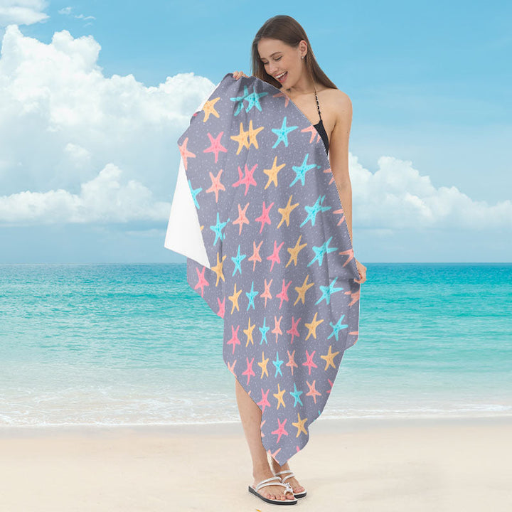 Beach towel with maritime star motif Kalsten