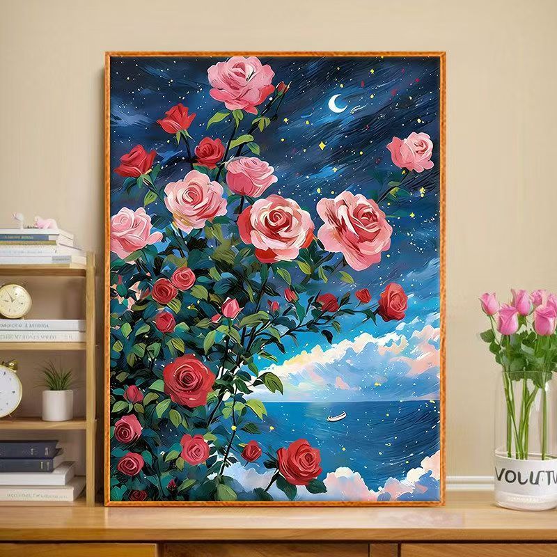 Floral Butterfly Canvas Art Print Kalsten