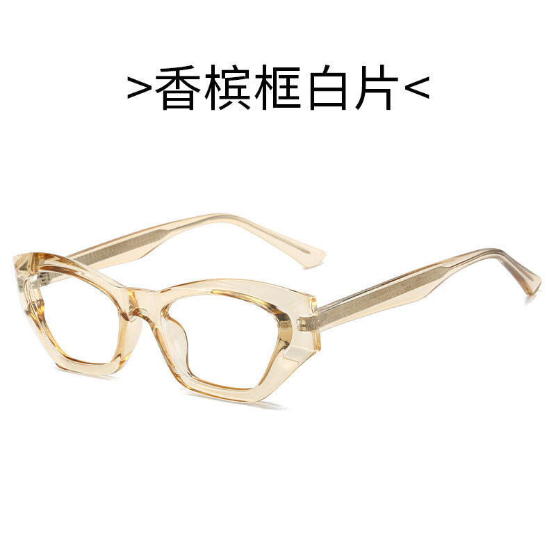 Ladies Cat-Eye Sunglasses with Modern Transparent Accents Kalsten