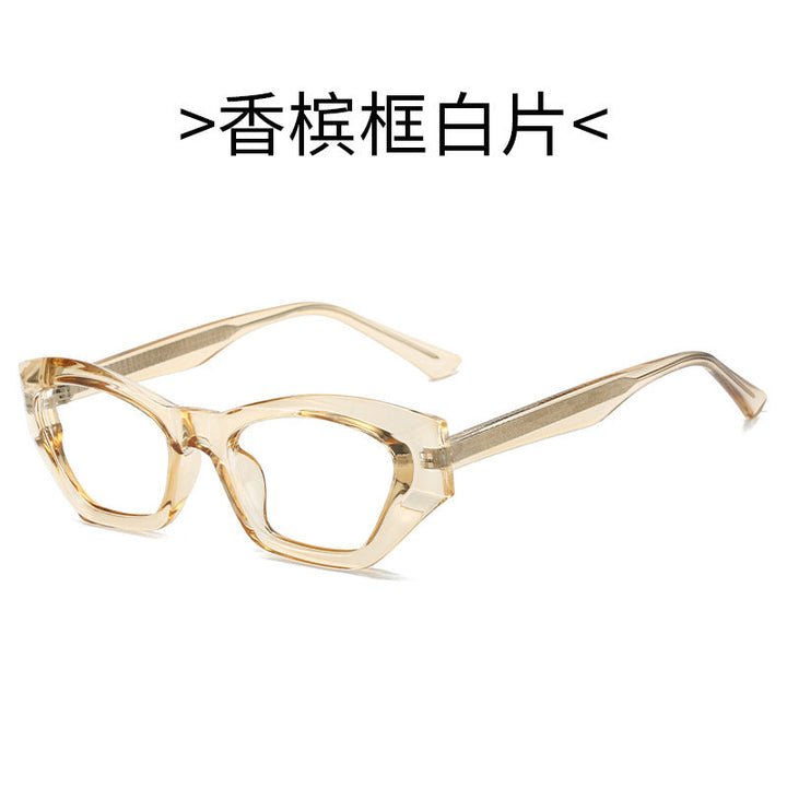 Ladies Cat-Eye Sunglasses with Modern Transparent Accents Kalsten