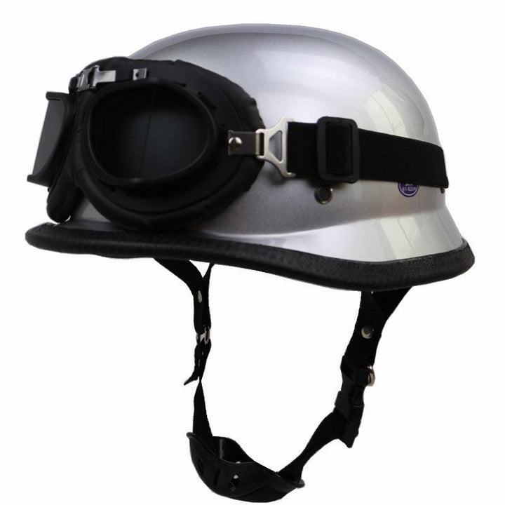 Retro Half-Helmet Motorcycle Protection with Goggles Kalsten