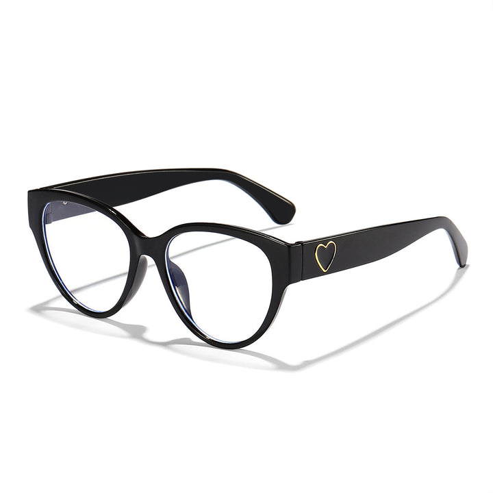 Ladies Cat-Eye Sunglasses with Heart-Shaped Detail and UV Protection Kalsten