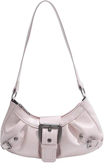 Shoulder bag with trendy design and decorative buckle closure Kalsten