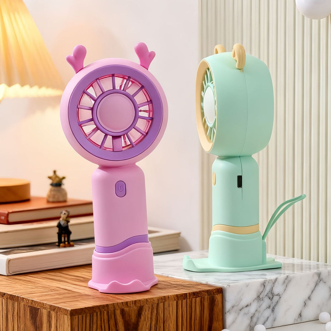 Women's Portable Mini Fan with Innovative Design and USB Charging Function Kalsten
