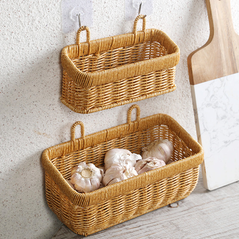 Handwoven Multi-Compartment Storage Basket Kalsten
