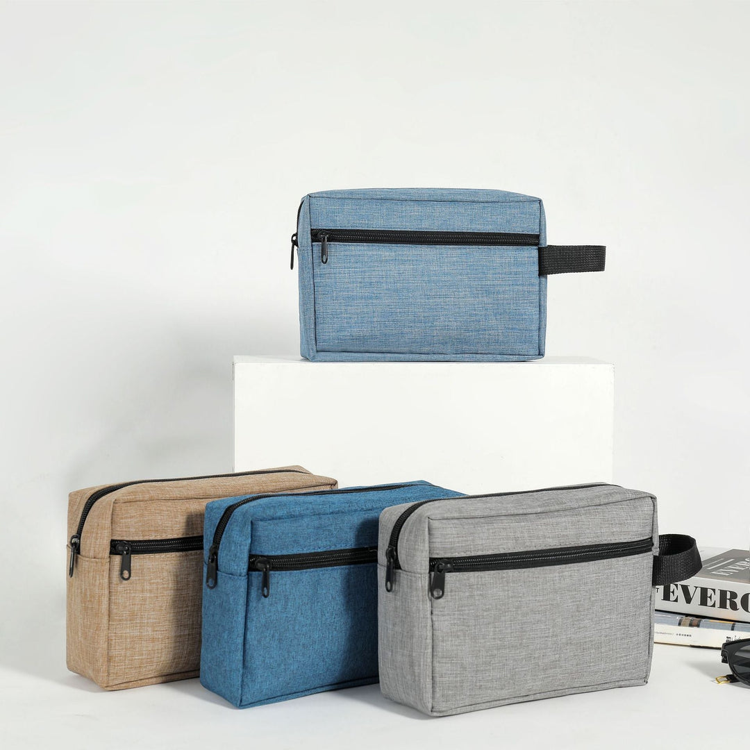 Cosmetic bag with multiple compartments and secure zipper Kalsten
