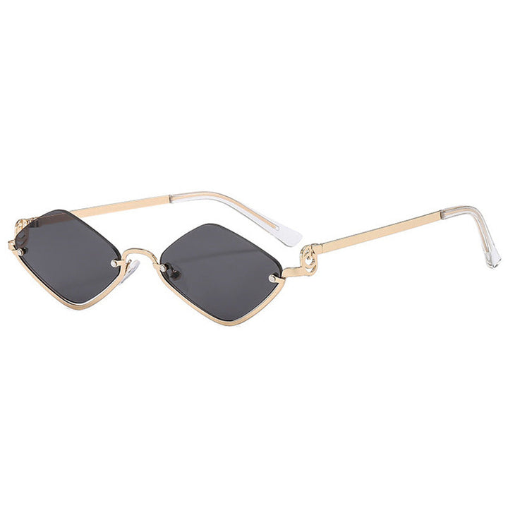 Women's trendy square sunglasses with delicate metal frame Kalsten