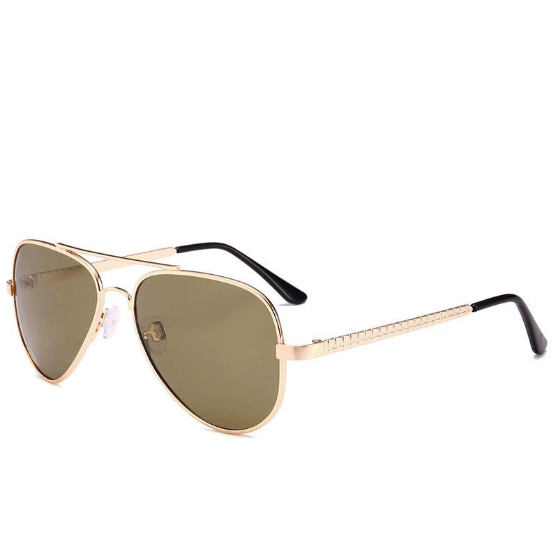 Men's Pilot Sunglasses with UV Protection and Trendy Metal Hinge Kalsten